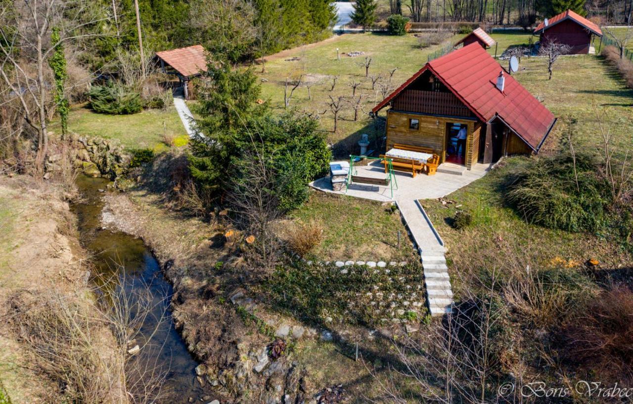 Wooden Cabin Zurej With Hot Tub Bukovje v Babni Gori Εξωτερικό φωτογραφία