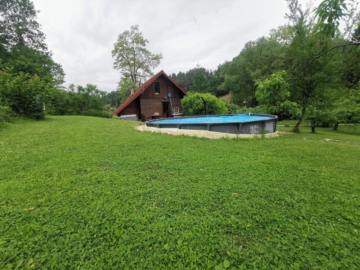 Wooden Cabin Zurej With Hot Tub Bukovje v Babni Gori Εξωτερικό φωτογραφία